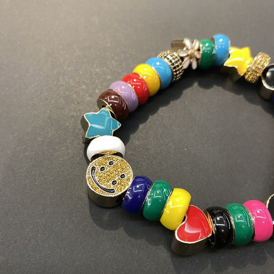 Pulsera Pareja Sonrisa Estrella - Brazalete Esmaltado para Hombre y Mujer - Image 2