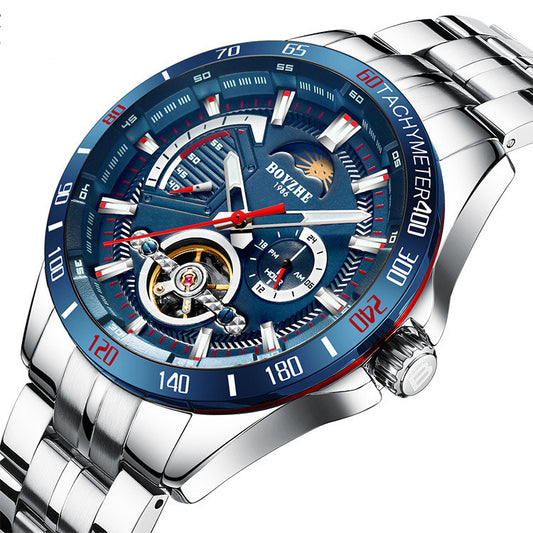 Reloj Deportivo Automático Acero Inoxidable con Correa Luminosa Resistente al Agua - Image 2