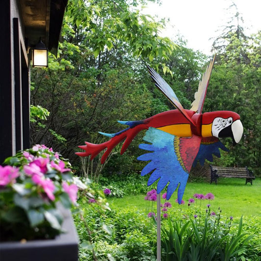 Molinetes de Loro para Jardín - Decoración Giratoria Animada para Patio y Granja - Image 2