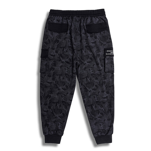 Pantalones Tácticos Camuflaje Gris con Bolsillos Laterales - Image 2