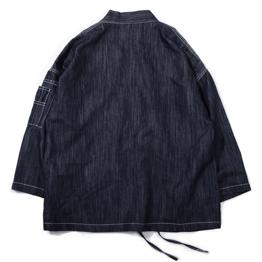 Cardigan Kimono Denim Bordado Estilo Japonés - Image 2