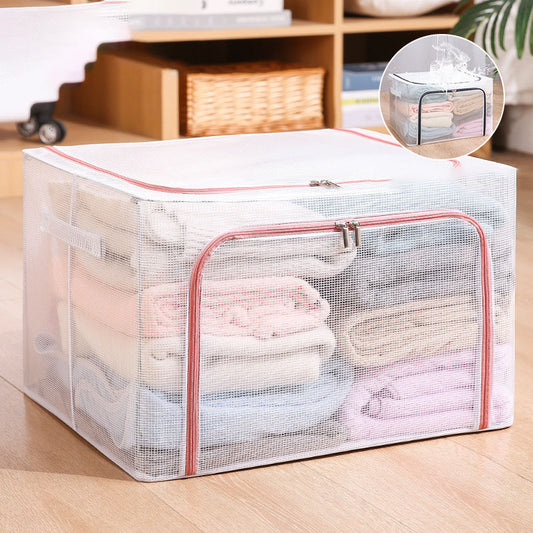 Caja de Almacenamiento Transpirable con Marco de Acero - Grande, Resistente al Agua - Image 2