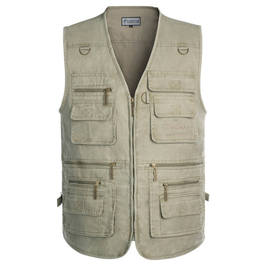 Chaleco Multipocket para Hombre Mayor - Talla Grande Cómoda para Pesca y Aventura - Image 2