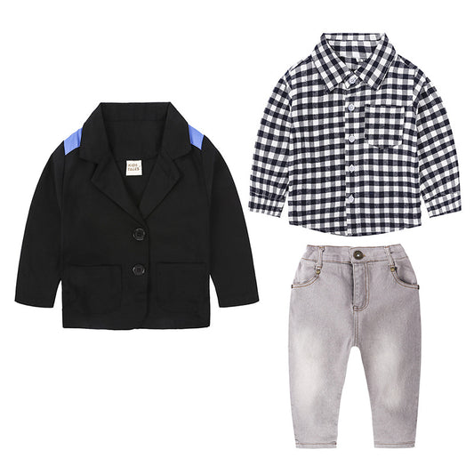 Traje Infantil Completo para Niño - Chaqueta, Camisa y Jeans - Image 2