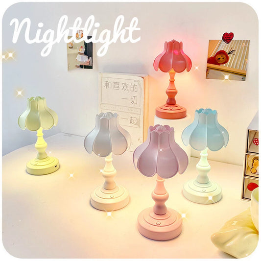 Lámpara LED Nocturna USB con Carga - Diseño Lotus Mediterráneo Minimalista - Image 2