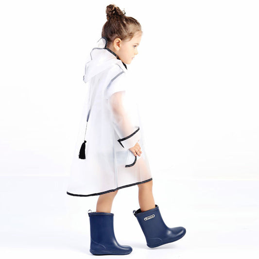 Impermeable Transparente para Niños - Abrigo Lluvia Unisex Poliéster - Image 2