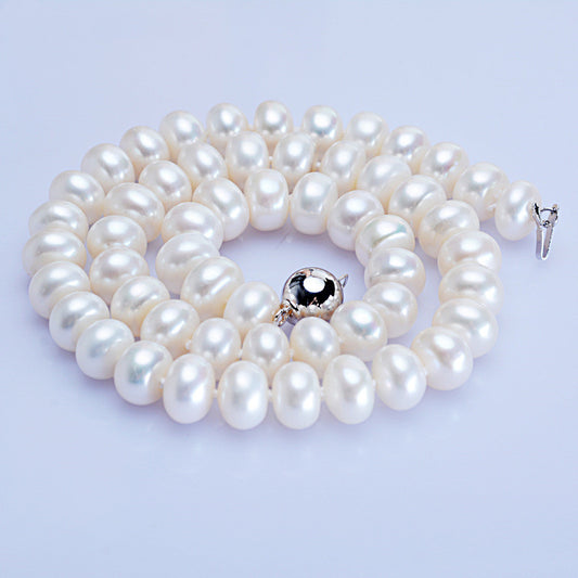 Collar de Perlas de Agua Dulce 10-11mm Redondo Brillante - Joyería Elegante - Image 2