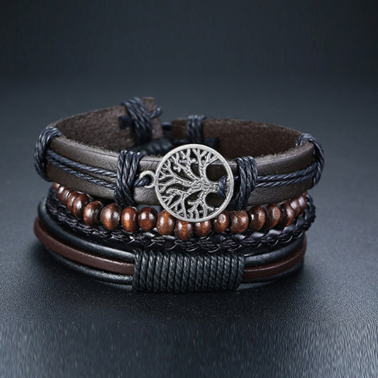 Juego de Pulseras de Cuero para Hombre - Image 2