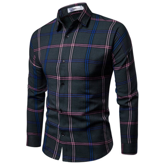 Camisa Slim Casual para Hombre con Botones y Mangas Largas - Image 2