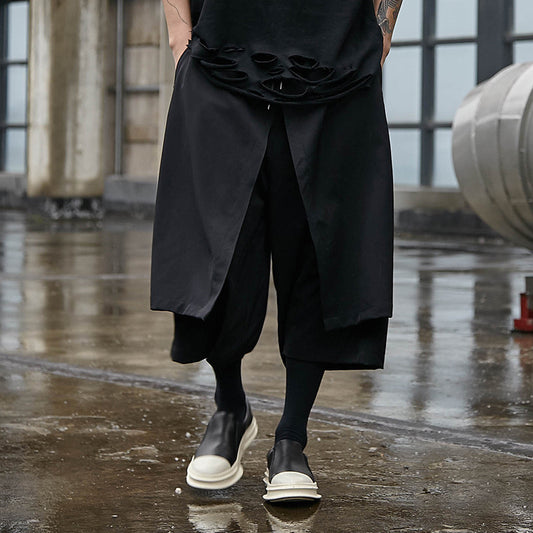 Pantalones Harem Sueltos con Detalles de Parches Cosidos - Image 2