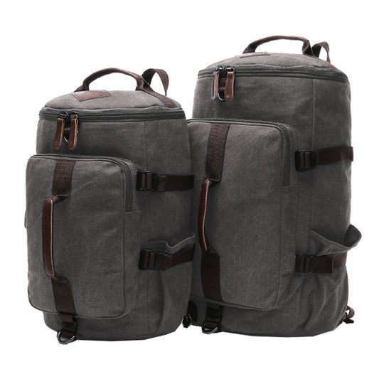 Mochila de Viaje Estilo Europeo Vertical Cuadrada - Bolsa Canvas Grande Escolar - Image 2