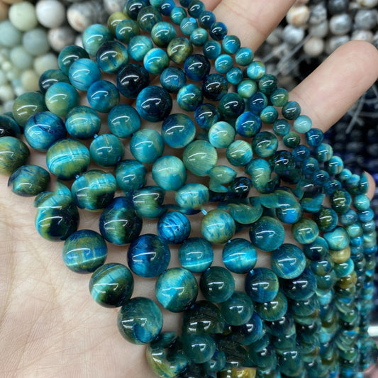 Cuentas de Ojo de Tigre Naturales para Joyería DIY - Venta al Por Mayor - Image 2