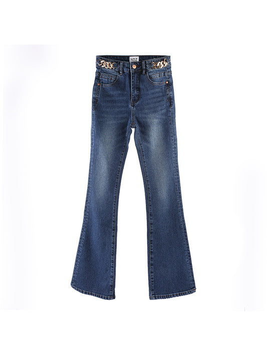 Pantalones Micro Acampanados de Cintura Alta y Corte Suelto - Image 2