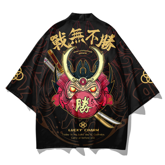 Kimono Cardigan Protección Solar Estilo Oriental Manga 3/4 Ligero - Image 2