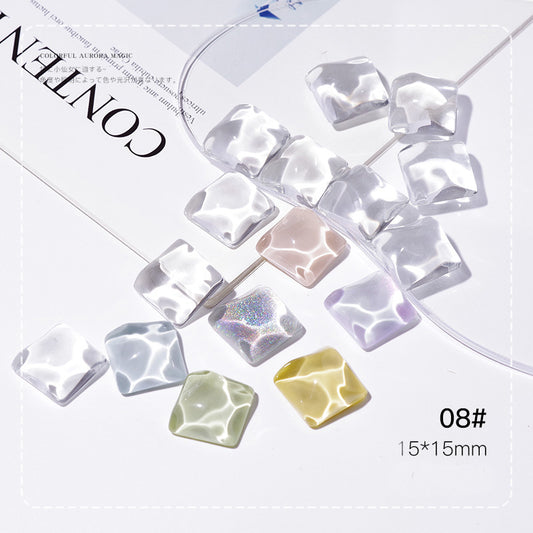 Carta de Colores Vidrio Transparente para Nail Art Diseños Ovalados - Image 2
