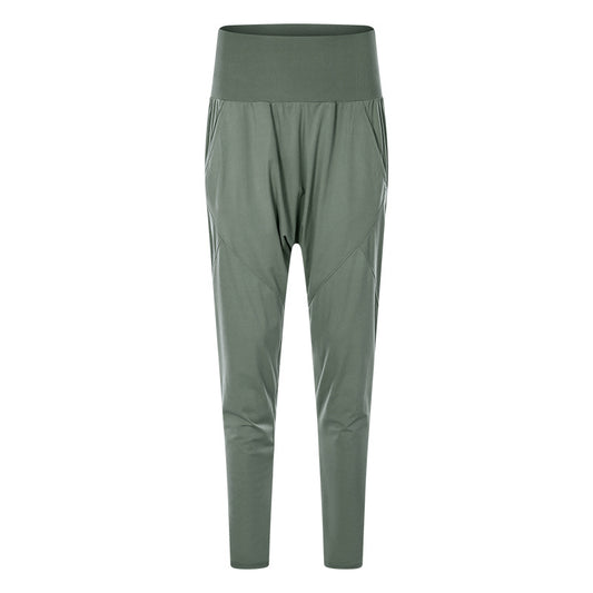Pantalones Yoga Deportivos Mujer - Cintura Alta Elásticos Ligeros Estilo Harén - Image 2