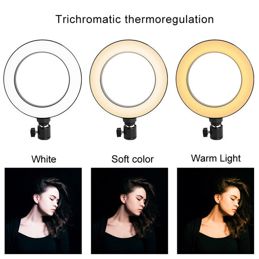 Aro de Luz LED 6" con Trípode Flexible y Soporte para Celular Compatible con Apple - Image 2