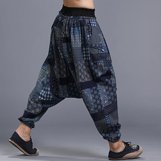Pantalones Estampados Holgados para Hombre - Diseño Floral Yonago - Image 2