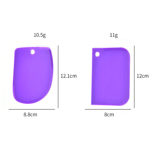 Juego de 3 Espátulas de Plástico de Colores para Múltiples Usos - Image 2