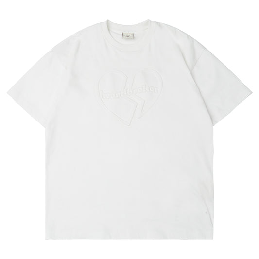 Camiseta Holgada de Verano con Estampado en Relieve - Diseño Niche Split Love - Image 2