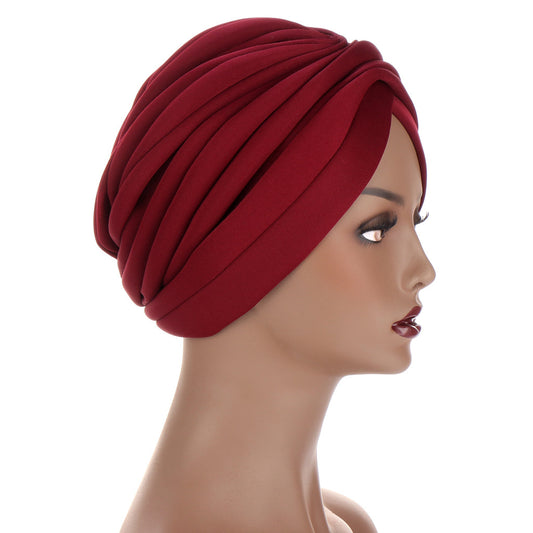 Turbantes y Gorros de Algodón para Mujer - Sombreros Twist Fruncidos para Quimioterapia y Alopecia - Image 2