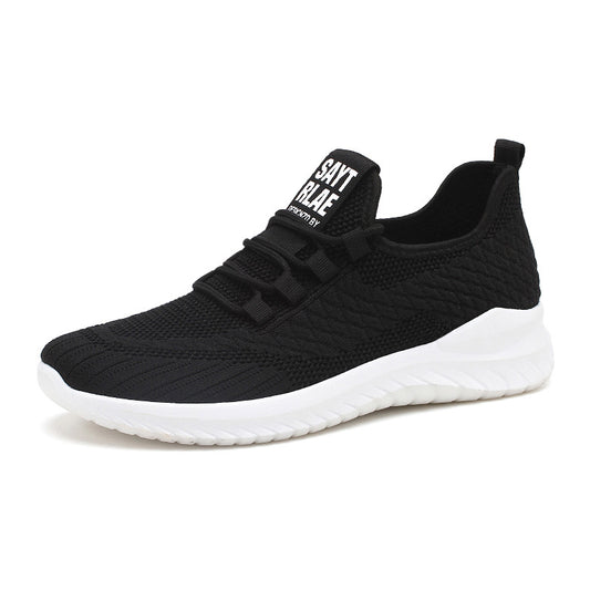 Zapatillas Deportivas Hombre Tejido Volador Estilo Coreano - Tenis Running Transpirables - Image 2