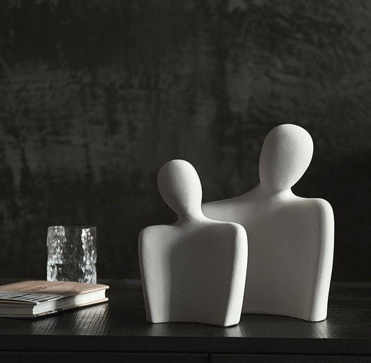 Decoración de Cerámica para Pareja - Arte Moderno para Hogar, Oficina y Dormitorio - Image 2