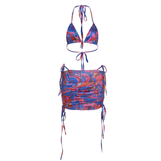 Conjunto de Dos Piezas: Top Sexy y Falda Corta de Moda para Verano - Image 2