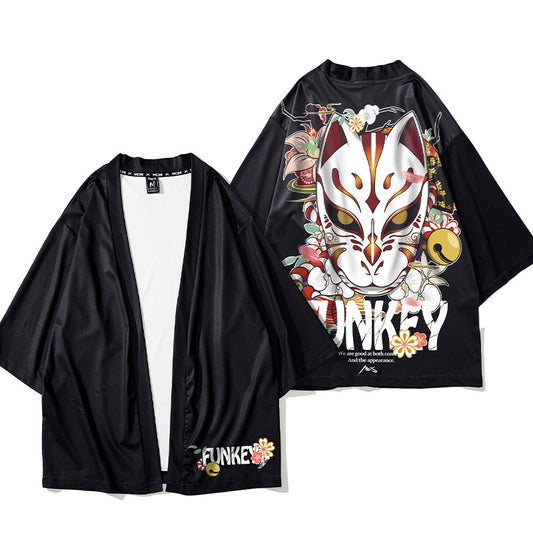 Chaqueta Cardigan Hanfu Estilo Chino - Sudadera Ligera Protección Solar Hombre - Image 2