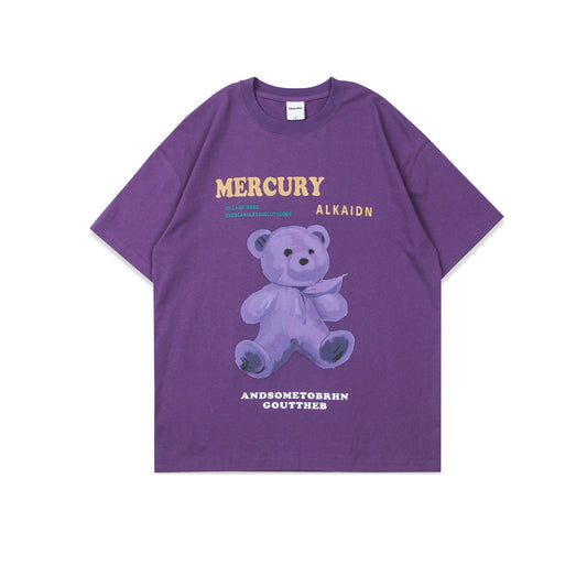 Playera Unisex Estampado Oso Cartoon - Cómoda y Versátil para el Verano - Image 2