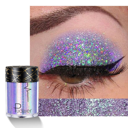Sombra de Ojos Brillo Sirena - Destellos Holográficos y Lentejuelas Multicolor - Image 2