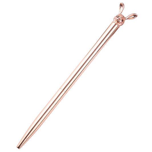 Bolígrafo Metálico Giratorio Diseño Conejito Coreano - Pluma Premium Personalizable - Image 2
