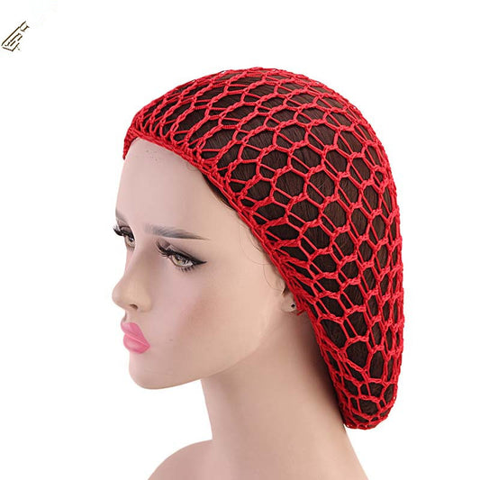 Red para Cabello Tejida a Mano, Gorro de Malla Nocturno Largo - Image 2