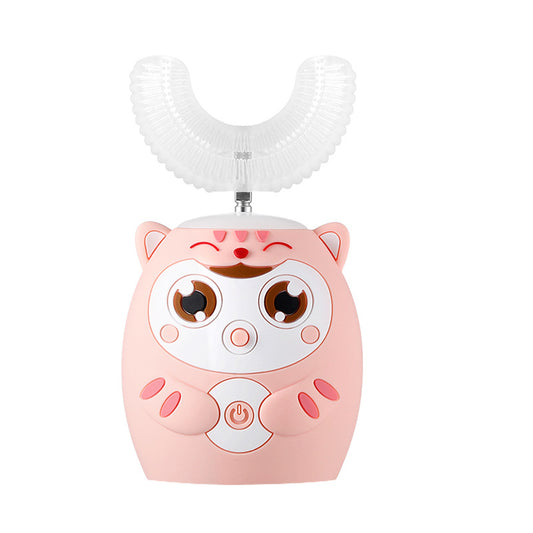 Cepillo de Dientes Eléctrico Infantil Ultrasónico 360° con Patrón Cartoon - Image 2