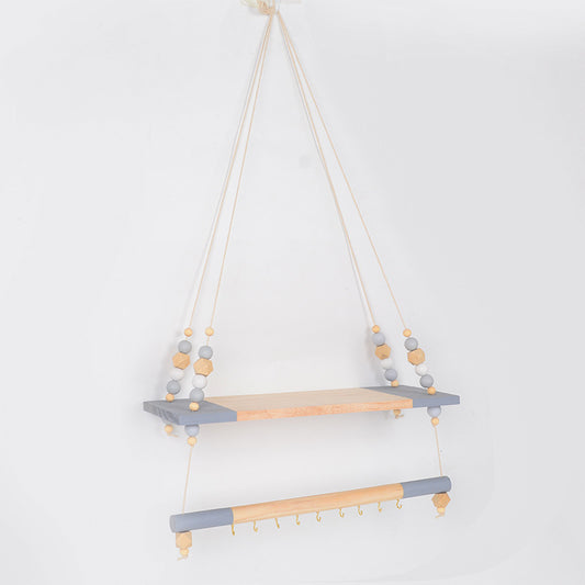 Estante Flotante Minimalista con Tablero Superior y Soporte de Pared - Image 2
