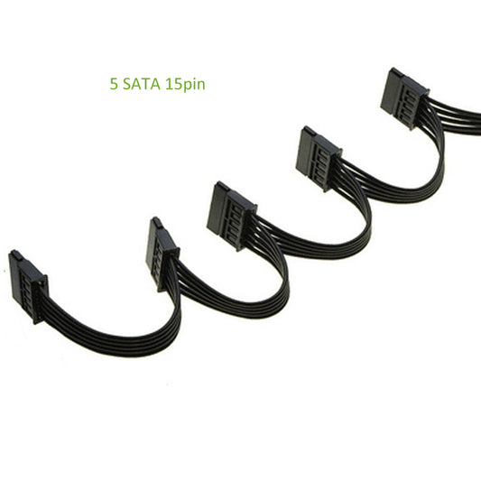 Divisor de Alimentación IDE Molex a 5 SATA - Adaptador 4 Pines - Image 2
