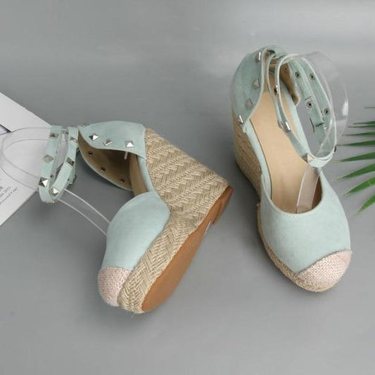 Zapatos Plataforma Mujer con Cuña y Hebilla - Espadrilles Elegantes - Image 2
