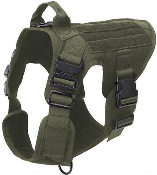 Arnés Táctico Ajustable para Perros - Cinturón de Seguridad Militar Doble Gancho - Image 2
