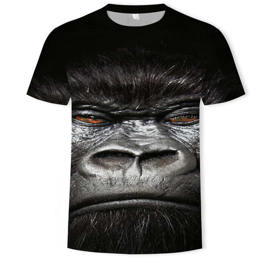 Playera para Hombre con Estampado 3D de Mono Tropical - Image 2