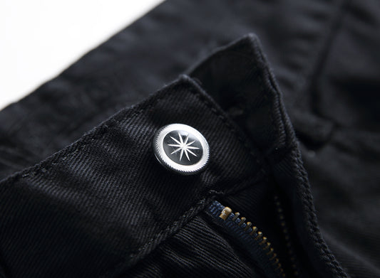 Jeans Slim Fit Negro Clásico para Hombre - Corte Recto Moderno - Image 2