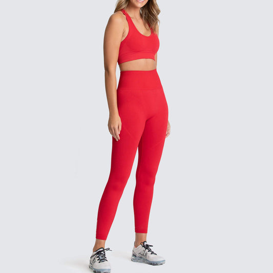 Conjunto Deportivo de Sostén y Top Fitness Europeo Americano - Image 2