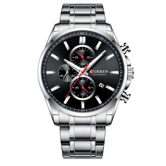 Reloj de Hombre Deportivo Acuático con Calendario y Correa de Acero - Image 2