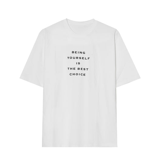 Playera Estampada Coreana de Letras 3D - Diseño Minimalista de Alta Calidad - Image 2