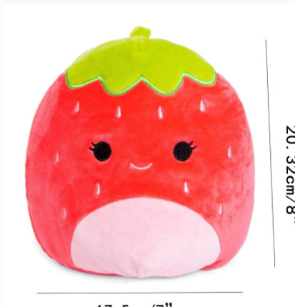 Cojín Peluche Fresa 3D de 8 Pulgadas - Almohada Decorativa y Juguete de Peluche - Image 2