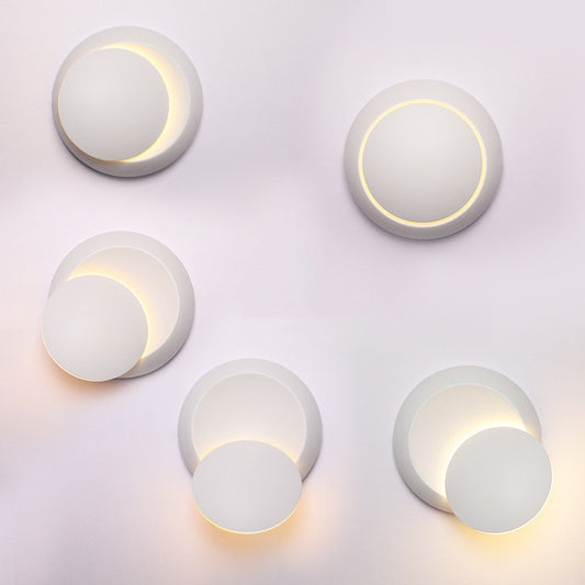 Lámpara de Pared Eclipse Lunar Giratoria - Diseño Minimalista LED - Image 2
