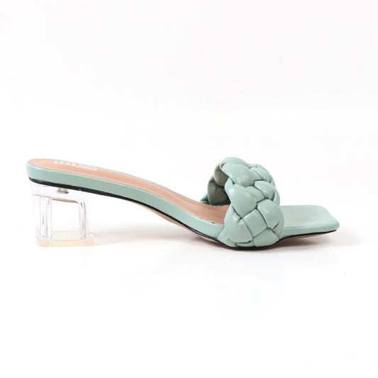 Sandalias Cómodas de Tacón Medio Talla Grande en Colores Sólidos - Image 2