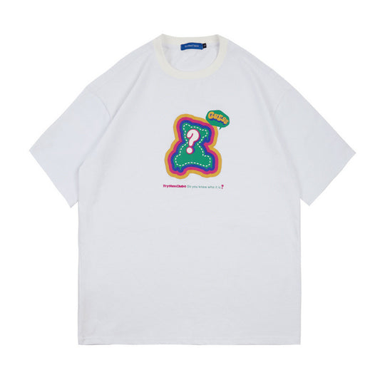 Camiseta Estampada de Algodón para Hombre y Mujer - Talla Plus Oversize - Image 2