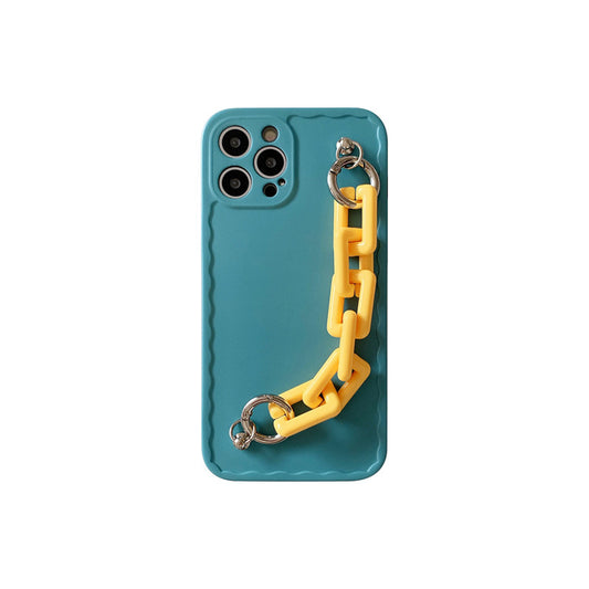 Funda iPhone con Cadena de Colores Pastel - Compatible con iPhone 11 Pro Max, 12 Pro Max, XS Max y más - Image 2