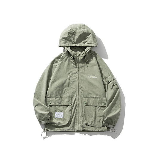 Chaqueta de Trabajo Impermeable con Capucha y Bolsillos Grandes - Image 2