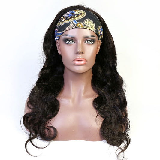 Peluca de Cabello Real con Diadema Ajustable para Mujer - Image 2